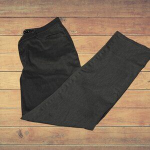 Lee Relaxed Fit Straight Leg Charcoal Grey Size 8 short